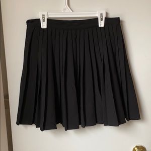 Black Pleated Circle Skirt Size M